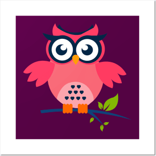 Cute baby owl T-shirts Posters and Art